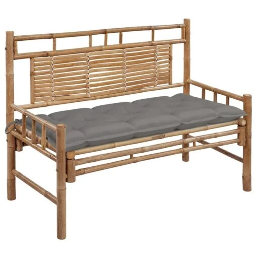 Banc De Jardin Avec Coussin 120 Cm Bambou 21 -Meubles Soldes Boutique banc de jardin avec coussin 120 cm bambou 3666722418638 838968