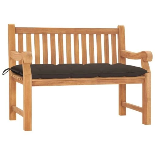 Banc De Jardin Avec Coussin 120 Cm Bois De Teck Massif -Meubles Soldes Boutique banc de jardin avec coussin 120 cm bois de teck massif 8720286269022 831382