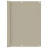 Écran De Balcon Beige 120x500 Cm Tissu Oxford