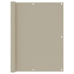 Écran De Balcon Beige 120x500 Cm Tissu Oxford