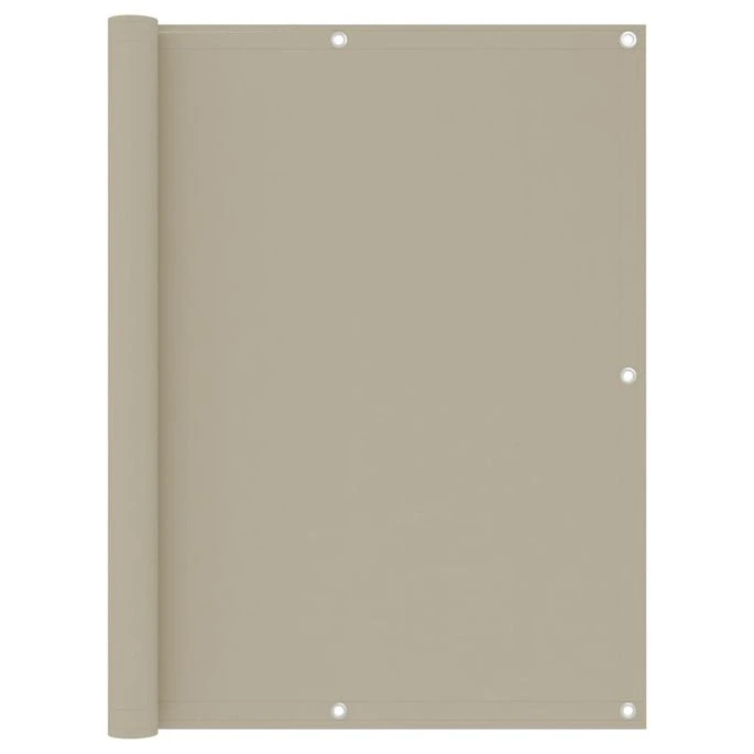 Écran De Balcon Beige 120x500 Cm Tissu Oxford 3 Écran De Balcon Beige 120x500 Cm Tissu Oxford