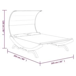 Hamac Avec Auvent 165x203x126 Cm Bois Courbé Massif Anthracite -Meubles Soldes Boutique hamac avec auvent 165x203x126 cm bois courbe massif anthracite 3666722763103 1411121