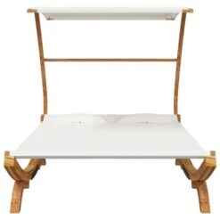 Hamac Avec Auvent 165x203x138 Cm Bois Courbé Massif Crème 10 Hamac Avec Auvent 165x203x138 Cm Bois Courbé Massif Crème -Meubles Soldes Boutique hamac avec auvent 165x203x138 cm bois courbe massif creme 3666722762571 1409416