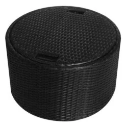 Lit De Jardin Avec Toit Et Table Résine Tressée Noire Velass 15 Lit De Jardin Avec Toit Et Table Résine Tressée Noire Velass -Meubles Soldes Boutique lit de jardin avec toit et table resine tressee noire velass 8718475501848 384452