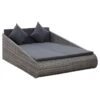 Lit De Jardin Gris 200x139 Cm Résine Tressée 1 Lit De Jardin Gris 200x139 Cm Résine Tressée -Meubles Soldes Boutique lit de jardin gris 200x139 cm resine tressee 8719883860411 980751