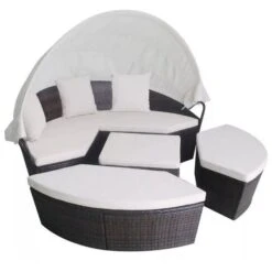 Lit De Jardin Modulable à Auvent Résine Tressée Marron Velass 9 Lit De Jardin Modulable à Auvent Résine Tressée Marron Velass -Meubles Soldes Boutique lit de jardin modulable a auvent resine tressee marron velass 8718475501886 388842