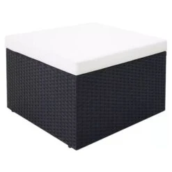 Lit De Jardin Modulable à Auvent Résine Tressée Noire Velass 10 Lit De Jardin Modulable à Auvent Résine Tressée Noire Velass -Meubles Soldes Boutique lit de jardin modulable a auvent resine tressee noire velass 8718475501893 388857