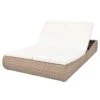 Lit De Jardin Résine Tressée Beige Et Polyester Blanc Imia -Meubles Soldes Boutique lit de jardin resine tressee beige et polyester blanc imia 3666722558273 386102