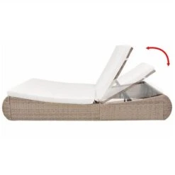 Lit De Jardin Résine Tressée Beige Et Polyester Blanc Imia -Meubles Soldes Boutique lit de jardin resine tressee beige et polyester blanc imia 3666722558273 386103