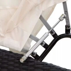 Lit De Jardin Rond Avec Toit Résine Tressée Noire Velass -Meubles Soldes Boutique lit de jardin rond avec toit resine tressee noire velass 8718475502517 384408