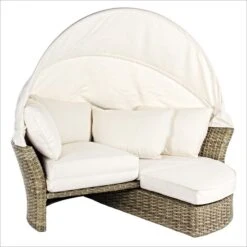 Lit De Jardin Rotatif En Aluminium Tresse En Fibre Blanc Laurie 22 Lit De Jardin Rotatif En Aluminium Tresse En Fibre Blanc Laurie -Meubles Soldes Boutique lit de jardin rotatif en aluminium tresse en fibre blanc laurie 3666722592338 1393483