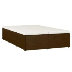 Lit De Jardin Tissu Blanc Et Résine Tressée Marron Viali 9 Lit De Jardin Tissu Blanc Et Résine Tressée Marron Viali -Meubles Soldes Boutique lit de jardin tissu blanc et resine tressee marron 3666722554459 389544