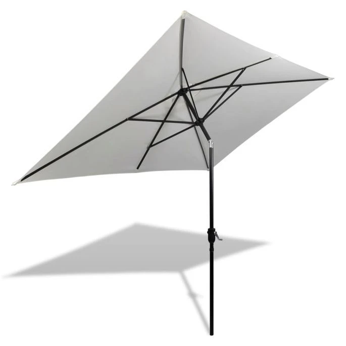 Parasol 200 X 300 Cm Blanc Sable Rectangulaire 3 Parasol 200 X 300 Cm Blanc Sable Rectangulaire