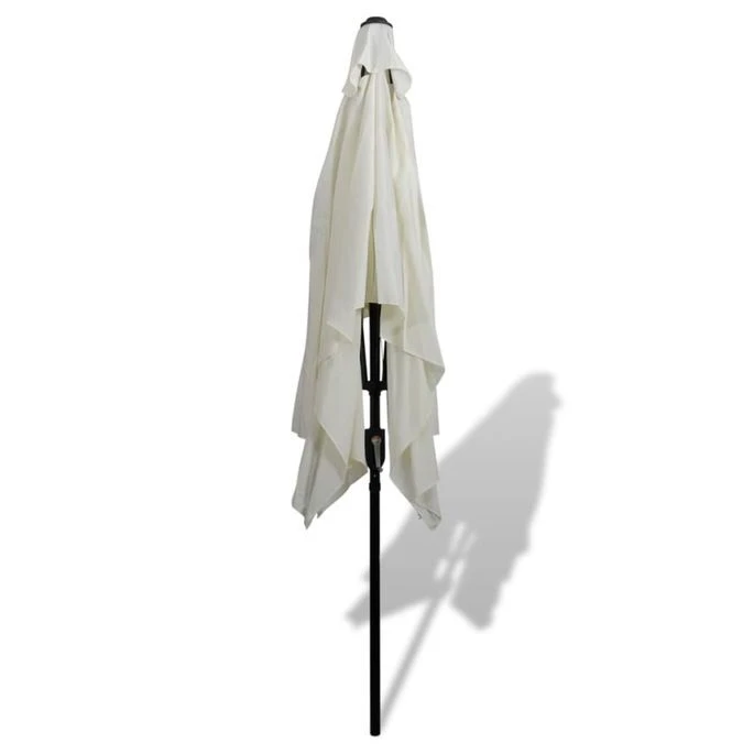 Parasol 200 X 300 Cm Blanc Sable Rectangulaire 5 Parasol 200 X 300 Cm Blanc Sable Rectangulaire – Image 3