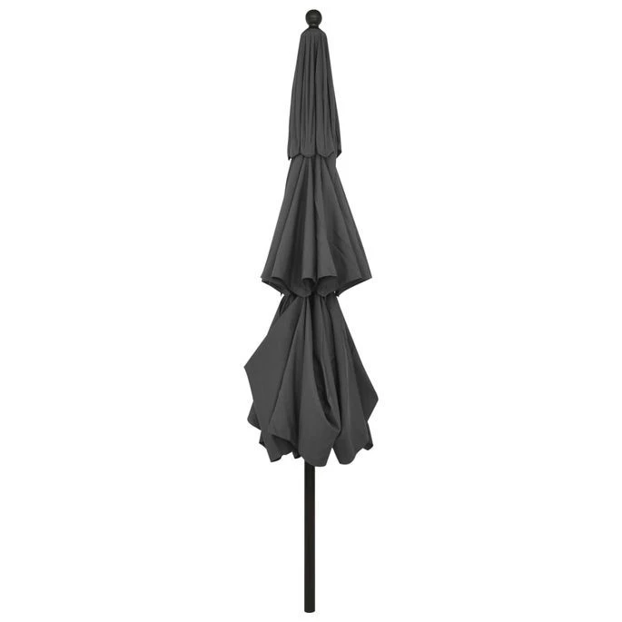 Parasol à 3 Niveaux Avec Mât En Aluminium Anthracite 3,5 M 7 Parasol à 3 Niveaux Avec Mât En Aluminium Anthracite 3,5 M – Image 5