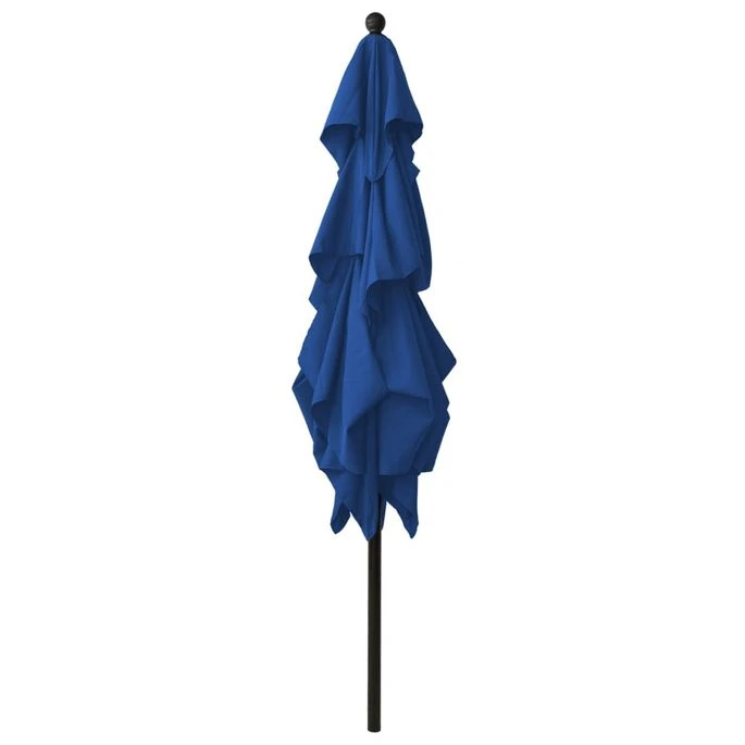 Parasol à 3 Niveaux Avec Mât En Aluminium Bleu Azuré 2,5x2,5 M 6 Parasol à 3 Niveaux Avec Mât En Aluminium Bleu Azuré 2,5x2,5 M – Image 4