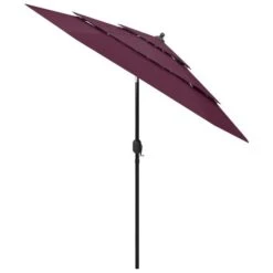 Parasol à 3 Niveaux Avec Mât En Aluminium Bordeaux 2,5 M 12 Parasol à 3 Niveaux Avec Mât En Aluminium Bordeaux 2,5 M -Meubles Soldes Boutique parasol a 3 niveaux avec mat en aluminium bordeaux 2 5 m 3666722353557 945646