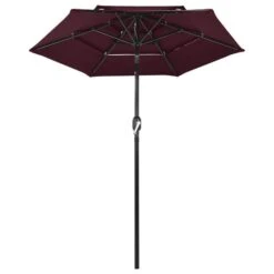 Parasol à 3 Niveaux Avec Mât En Aluminium Bordeaux 2 M 12 Parasol à 3 Niveaux Avec Mât En Aluminium Bordeaux 2 M -Meubles Soldes Boutique parasol a 3 niveaux avec mat en aluminium bordeaux 2 m 3666722353687 944905