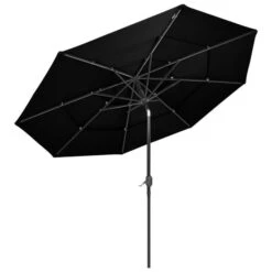 Parasol à 3 Niveaux Avec Mât En Aluminium Noir 3 M 13 Parasol à 3 Niveaux Avec Mât En Aluminium Noir 3 M -Meubles Soldes Boutique parasol a 3 niveaux avec mat en aluminium noir 3 m 3666722353465 945727