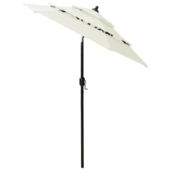 Parasol à 3 Niveaux Avec Mât En Aluminium Sable 2 M 13 Parasol à 3 Niveaux Avec Mât En Aluminium Sable 2 M -Meubles Soldes Boutique parasol a 3 niveaux avec mat en aluminium sable 2 m 3666722353724 944874