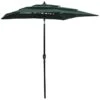 Parasol à 3 Niveaux Avec Mât En Aluminium Vert 2x2 M -Meubles Soldes Boutique parasol a 3 niveaux avec mat en aluminium vert 2x2 m 3666722353793 944829