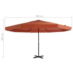 Parasol Avec Base Portable Terre Cuite -Meubles Soldes Boutique parasol avec base portable terre cuite 3666722883160 739265