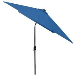 Parasol Avec LED Et Mât En Acier Bleu Azuré 2x3 M 19 Parasol Avec LED Et Mât En Acier Bleu Azuré 2x3 M -Meubles Soldes Boutique parasol avec led et mat en acier bleu azure 2x3 m 3666722413503 847428