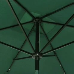 Parasol Avec LED Et Mât En Acier Vert 2x3 M -Meubles Soldes Boutique parasol avec led et mat en acier vert 2x3 m 3666722354080 944572