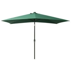 Parasol Avec LED Et Mât En Acier Vert 2x3 M -Meubles Soldes Boutique parasol avec led et mat en acier vert 2x3 m 3666722354080 944575
