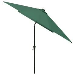 Parasol Avec LED Et Mât En Acier Vert 2x3 M -Meubles Soldes Boutique parasol avec led et mat en acier vert 2x3 m 3666722354080 944577