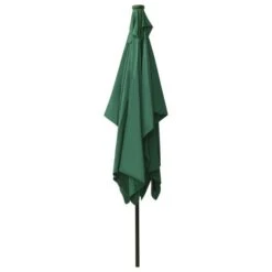 Parasol Avec LED Et Mât En Acier Vert 2x3 M -Meubles Soldes Boutique parasol avec led et mat en acier vert 2x3 m 3666722354080 944578