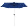 Parasol Avec LED Et Mât En Aluminium 270 Cm Bleu Azuré 1 Parasol Avec LED Et Mât En Aluminium 270 Cm Bleu Azuré -Meubles Soldes Boutique parasol avec led et mat en aluminium 270 cm bleu azure 3666722819831 983352
