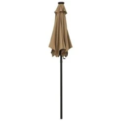 Parasol Avec Lumières LED Taupe 200x211 Cm Aluminium -Meubles Soldes Boutique parasol avec lumieres led taupe 200x211 cm aluminium 3666722354462 944192