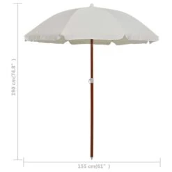 Parasol Avec Mât En Acier 180 Cm Sable 11 Parasol Avec Mât En Acier 180 Cm Sable -Meubles Soldes Boutique parasol avec mat en acier 180 cm sable 3666722322348 983536