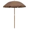 Parasol Avec Mât En Acier 180 Cm Taupe 1 Parasol Avec Mât En Acier 180 Cm Taupe -Meubles Soldes Boutique parasol avec mat en acier 180 cm taupe 3666722322324 983542