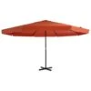Parasol Avec Mât En Aluminium 500 Cm Terre Cuite 2 Parasol Avec Mât En Aluminium 500 Cm Terre Cuite -Meubles Soldes Boutique parasol avec mat en aluminium 500 cm terre cuite 3666722883016 978443