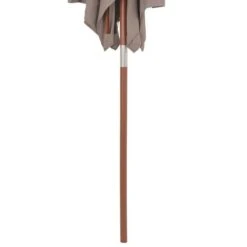Parasol Avec Mât En Bois 150 X 200 Cm Taupe 16 Parasol Avec Mât En Bois 150 X 200 Cm Taupe -Meubles Soldes Boutique parasol avec mat en bois 150 x 200 cm taupe 3666722326834 978717