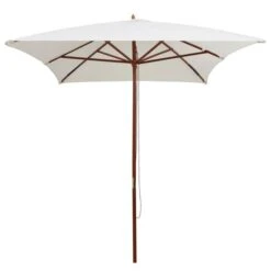 Parasol Avec Poteau En Bois 200 X 300 Cm Blanc Crème 11 Parasol Avec Poteau En Bois 200 X 300 Cm Blanc Crème -Meubles Soldes Boutique parasol avec poteau en bois 200 x 300 cm blanc creme 3666722604796 975205