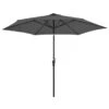 Parasol D'extérieur Avec LED Et Mât En Acier 300 Cm Anthracite -Meubles Soldes Boutique parasol d exterieur avec led et mat en acier 300 cm anthracite 3666722326988 978596