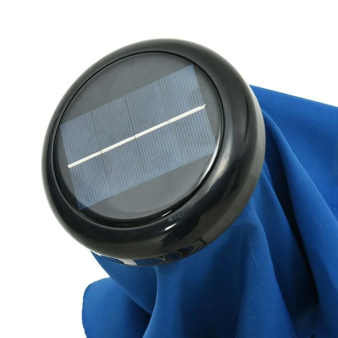 Parasol D'extérieur Avec LED Et Mât En Acier 300 Cm Azuré 9 Parasol D'extérieur Avec LED Et Mât En Acier 300 Cm Azuré – Image 7