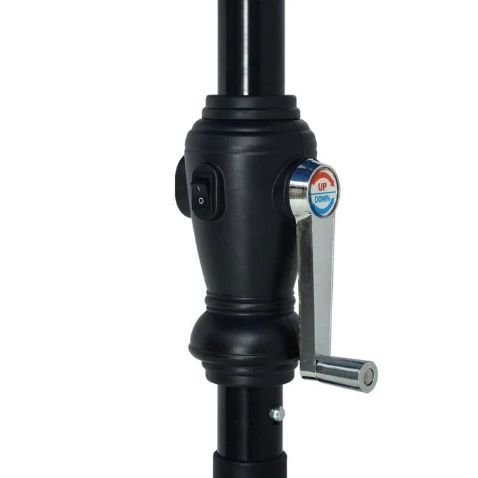 Parasol D'extérieur Avec LED Et Mât En Acier 300 Cm Azuré 10 Parasol D'extérieur Avec LED Et Mât En Acier 300 Cm Azuré – Image 8