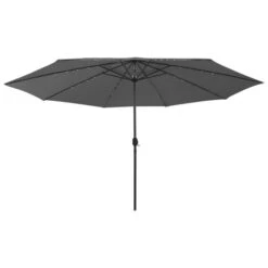 Parasol D'extérieur Avec LED Et Mât En Métal 400 Cm Anthracite 11 Parasol D'extérieur Avec LED Et Mât En Métal 400 Cm Anthracite -Meubles Soldes Boutique parasol d exterieur avec led et mat en metal 400 cm anthracite 3666722356183 942565