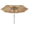 Parasol D'extérieur Avec LED Et Mât En Métal 400 Cm Taupe 2 Parasol D'extérieur Avec LED Et Mât En Métal 400 Cm Taupe -Meubles Soldes Boutique parasol d exterieur avec led et mat en metal 400 cm taupe 3666722356176 942570