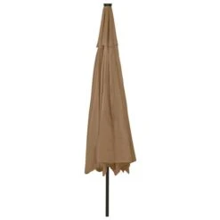 Parasol D'extérieur Avec LED Et Mât En Métal 400 Cm Taupe 13 Parasol D'extérieur Avec LED Et Mât En Métal 400 Cm Taupe -Meubles Soldes Boutique parasol d exterieur avec led et mat en metal 400 cm taupe 3666722356176 942574