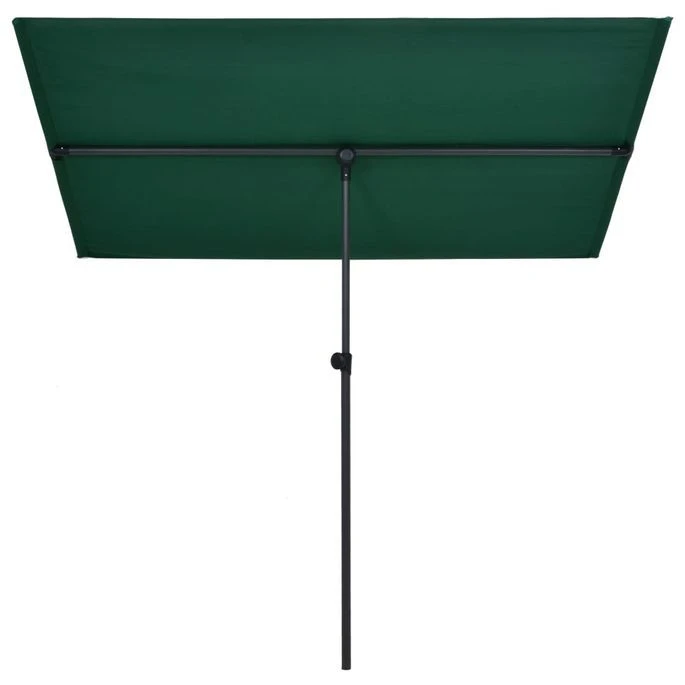 Parasol D'extérieur Avec Mât En Aluminium 180x130 Cm Vert 5 Parasol D'extérieur Avec Mât En Aluminium 180x130 Cm Vert – Image 3