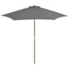 Parasol D'extérieur Avec Mât En Bois 270 Cm Anthracite 1 Parasol D'extérieur Avec Mât En Bois 270 Cm Anthracite -Meubles Soldes Boutique parasol d exterieur avec mat en bois 270 cm anthracite 3666722326940 978624