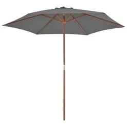 Parasol D'extérieur Avec Mât En Bois 270 Cm Anthracite 10 Parasol D'extérieur Avec Mât En Bois 270 Cm Anthracite -Meubles Soldes Boutique parasol d exterieur avec mat en bois 270 cm anthracite 3666722326940 978626