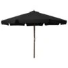 Parasol D'extérieur Avec Mât En Bois 330 Cm Noir 1 Parasol D'extérieur Avec Mât En Bois 330 Cm Noir -Meubles Soldes Boutique parasol d exterieur avec mat en bois 330 cm noir 3666722777810 983046