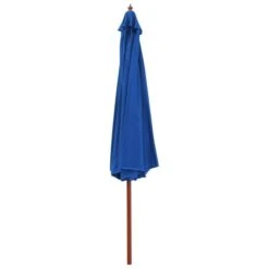 Parasol D'extérieur Avec Mât En Bois 350 Cm Bleu 9 Parasol D'extérieur Avec Mât En Bois 350 Cm Bleu -Meubles Soldes Boutique parasol d exterieur avec mat en bois 350 cm bleu 3666722322768 982910