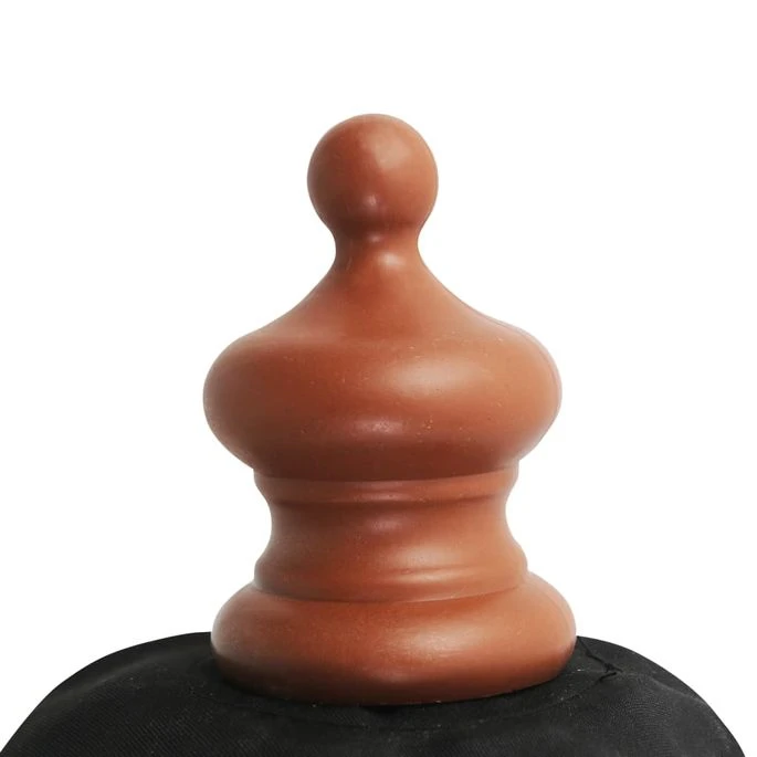 Parasol D'extérieur Avec Mât En Bois 350 Cm Noir 6 Parasol D'extérieur Avec Mât En Bois 350 Cm Noir – Image 4